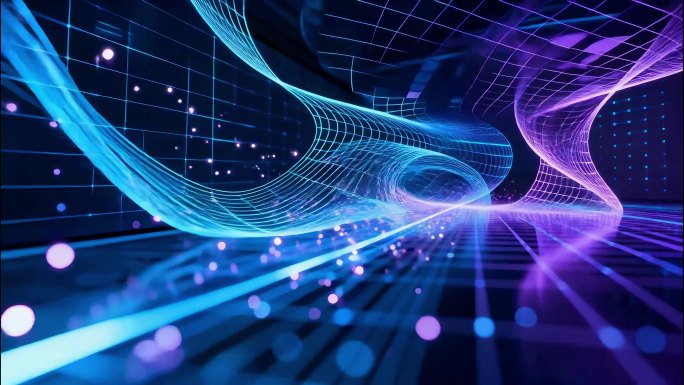 科技感光效背景动画循环