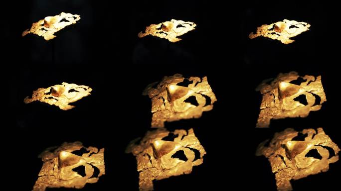 三星堆金面罩4K