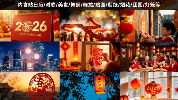 【优质】2026新年元旦视频素材2.0