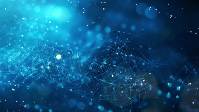 动感线条光效蓝色科技感粒子特效合集