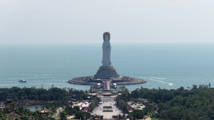 三亚海上观音全景