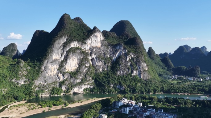 桂林漓江九马画山峡谷航拍合集