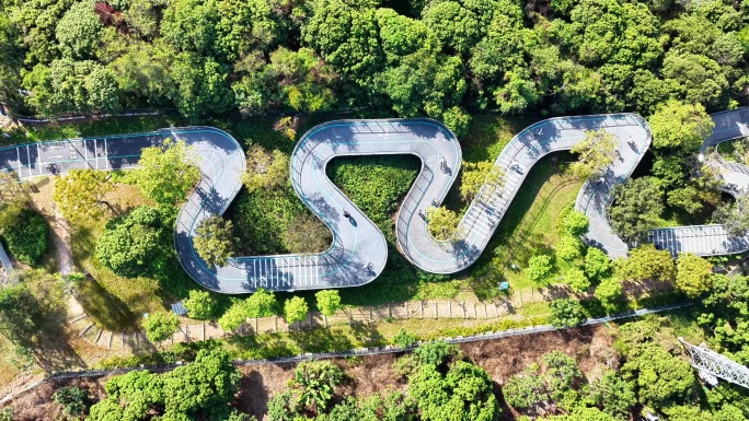 4k15分钟 城市绿道骑行风光宣传片