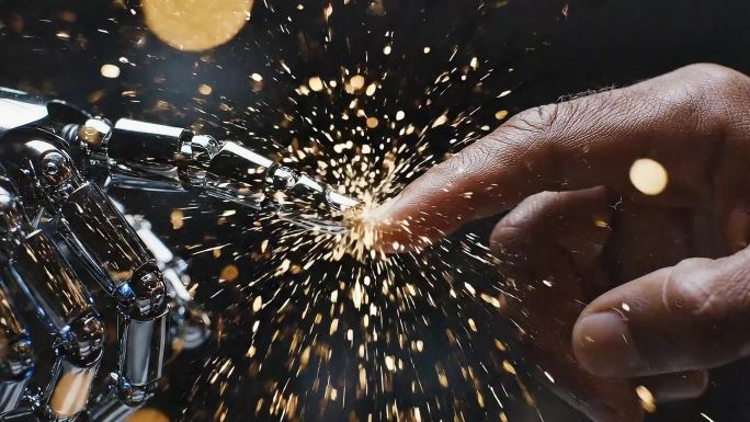 未来科技人机互动场景