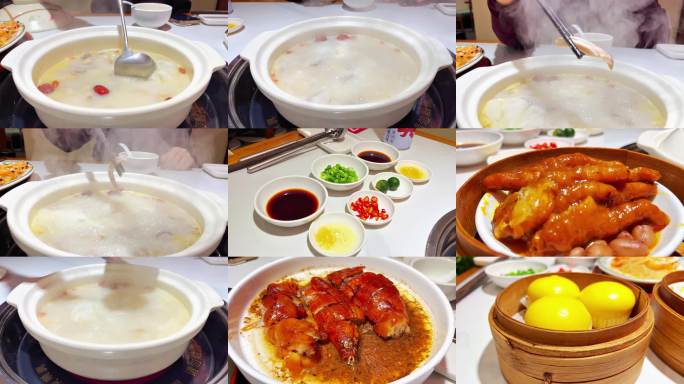 热气腾腾的粤式火锅  广式靓汤美食盛宴