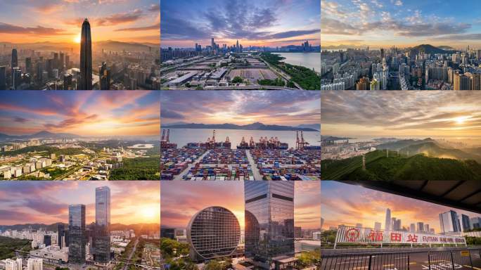 深圳日出日落延时合集