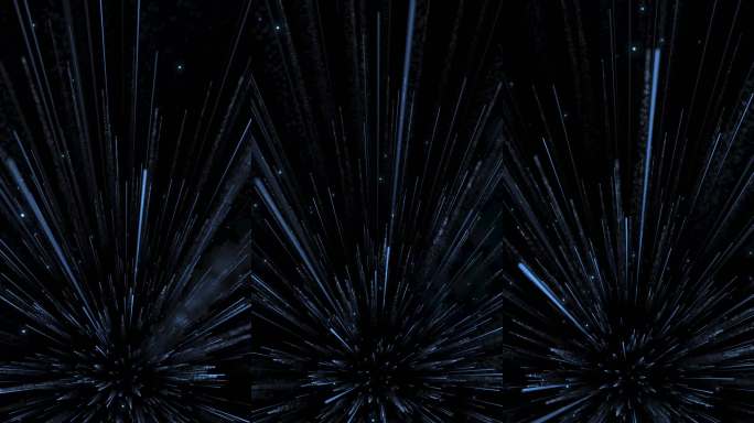 6K竖屏蓝色粒子拖尾冲屏舞台背景视频