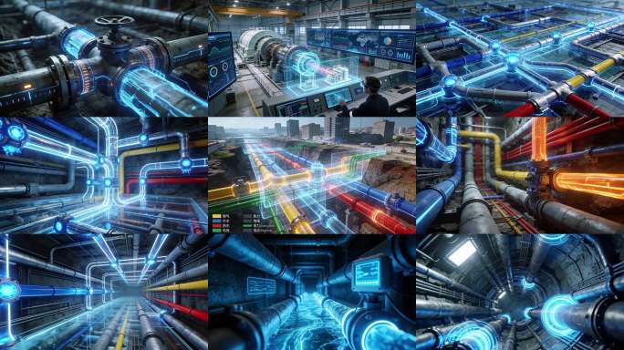 城市地下管道管网 城市地下管道 管道管网