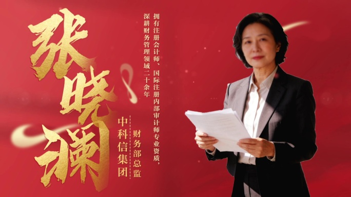 红色大气人物介绍表彰颁奖ae模板