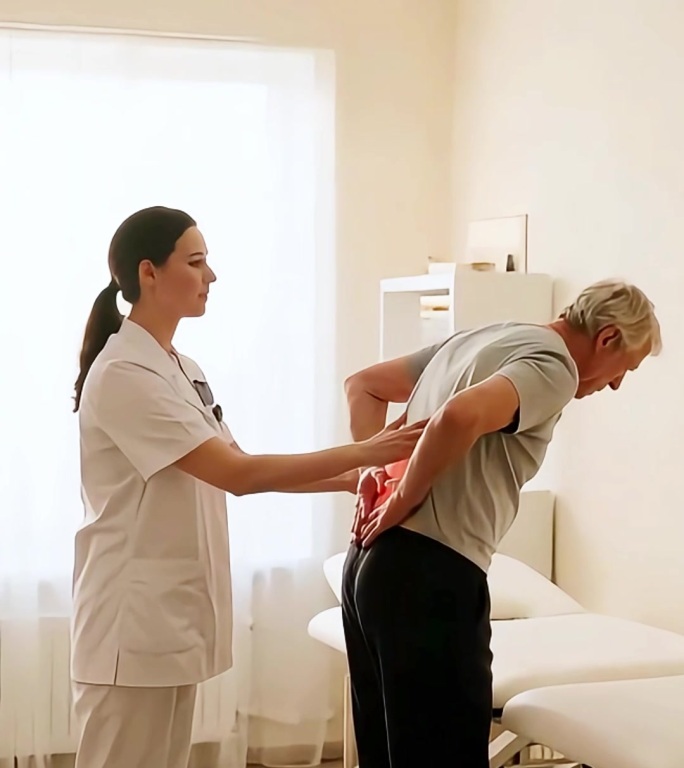 老年腰痛  护士帮忙护理