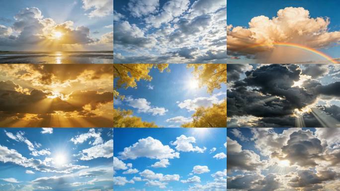 天空云彩合集日出日落