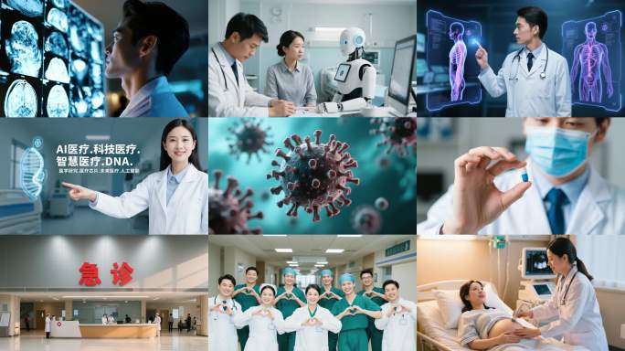 数字科技医学未来AI智慧医疗医药智能医院