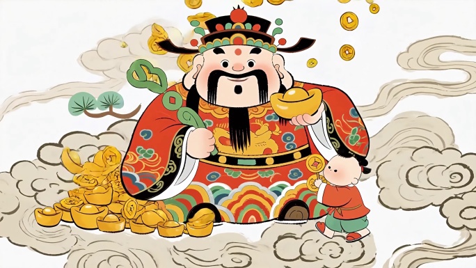财神送宝新年动画