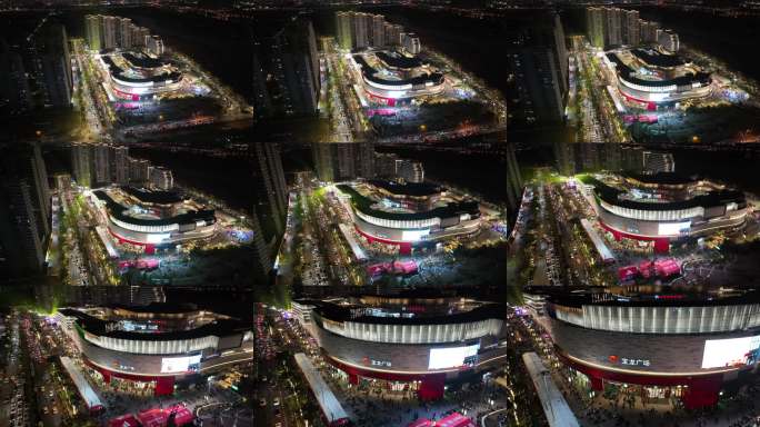 厦门同安宝龙广场 人流过年热闹人群