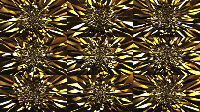 金色动感几何图案背景