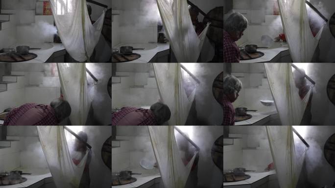 农家手工豆腐制作过程