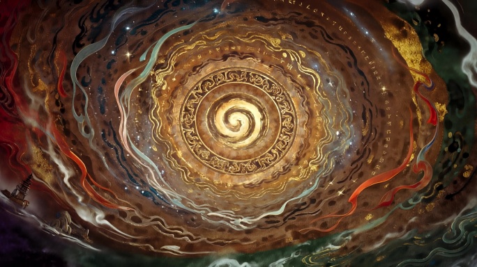 金色螺旋图腾动画