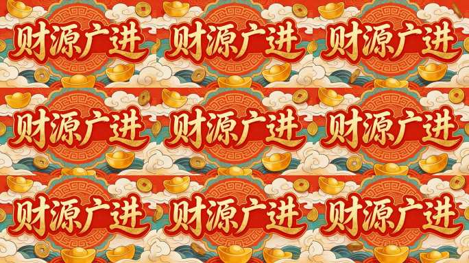 财源广进动态背景