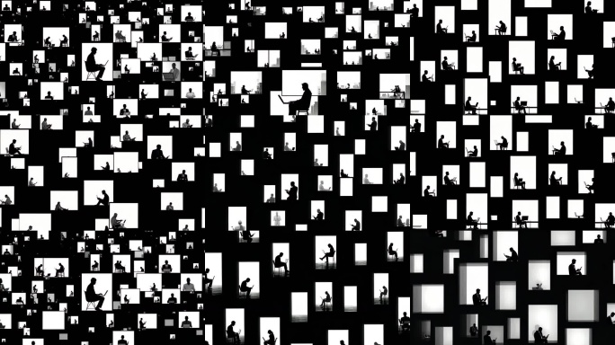 数字世界的人影矩阵
