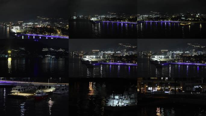 正版4K 日本长崎港夜景