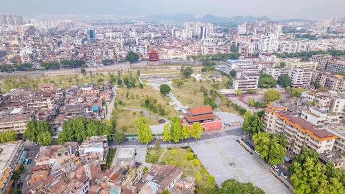 肇庆_航拍_宋城墙_披云楼01