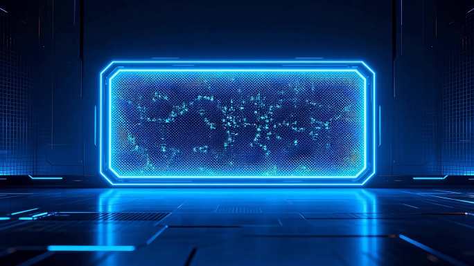 未来科技感信息屏