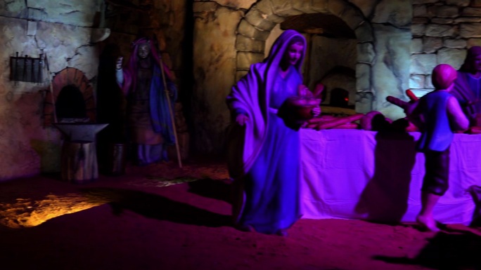 神圣的降生宗教场景