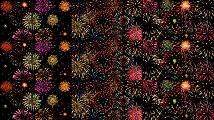 【循环】卡通烟花无缝循环视频素材