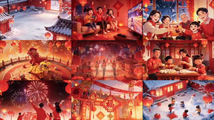 《春风十里报新年》歌曲MV 春节春晚喜庆