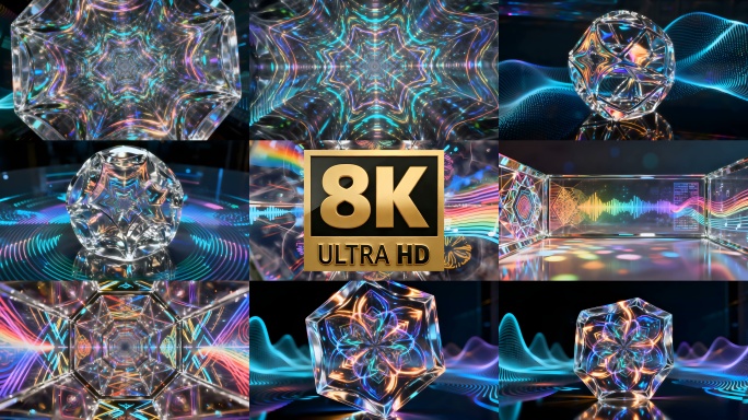 未来科技光效水晶视觉