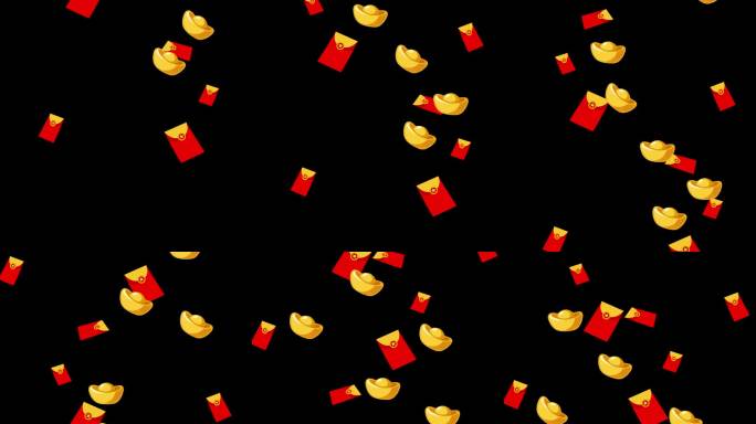 【AE模板】红包雨