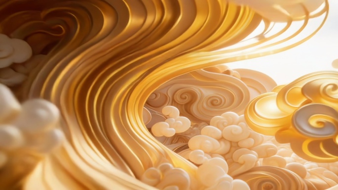 祥云背景穿梭 国风祥云