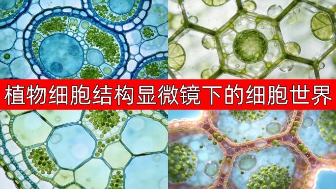 植物细胞结构显微镜下的细胞世界