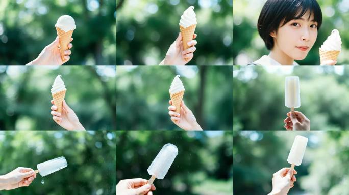 夏日少女与冰淇淋