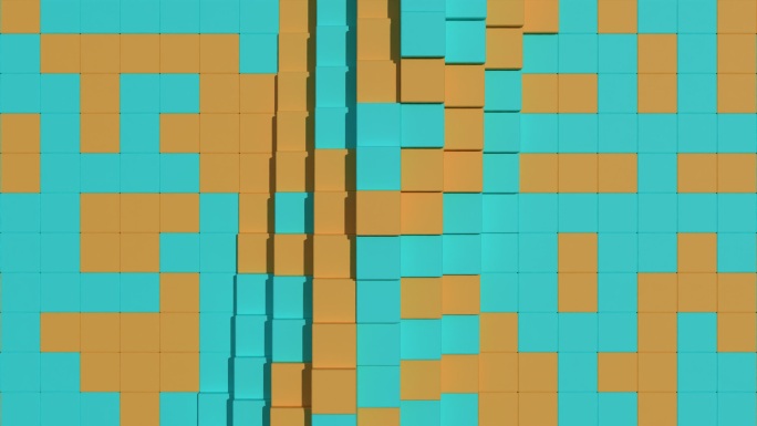 蓝橙方块动态背景