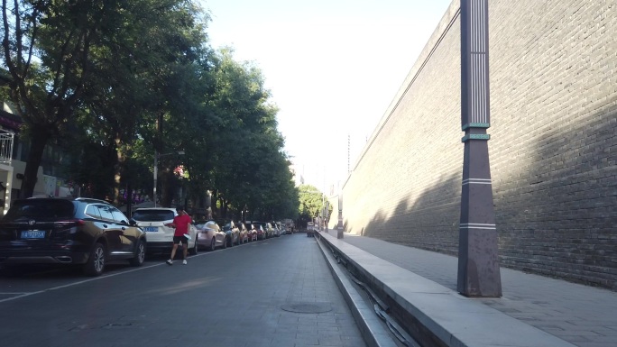 西安明城墙街景随拍