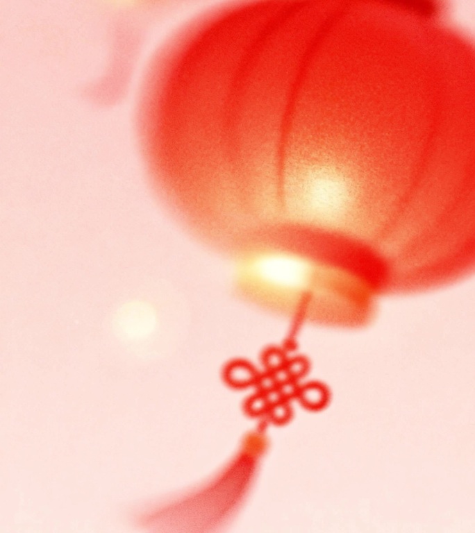 极简高级春节灯笼循环动画背景