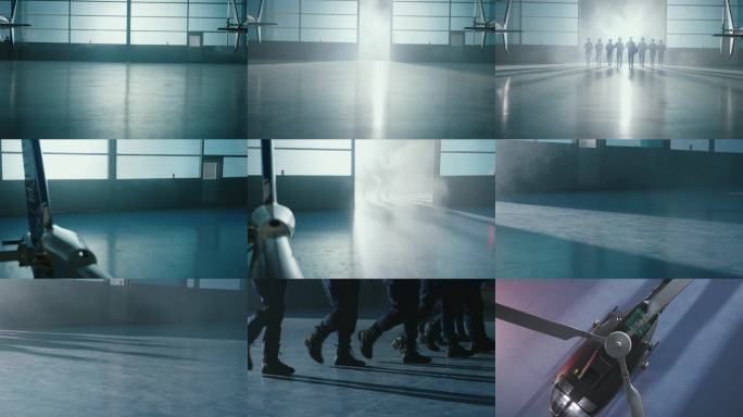 特警直升机机库形象展示