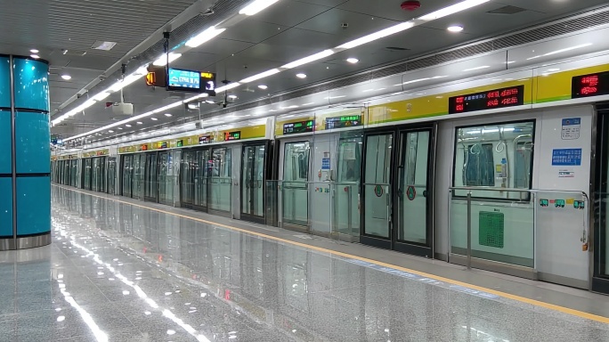 地铁站情景舞台背景