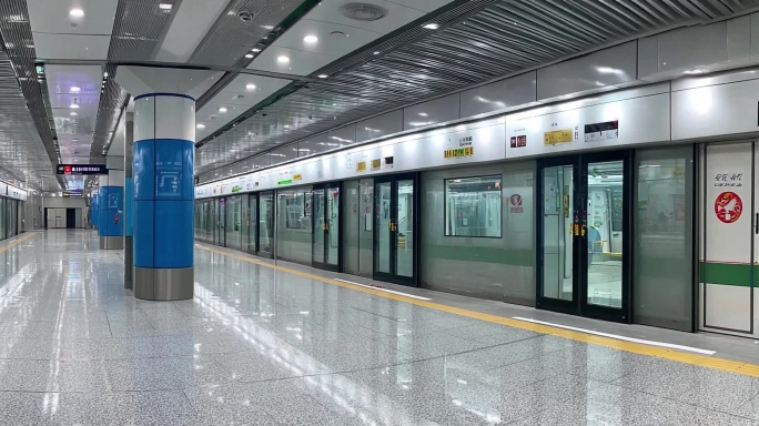 地铁站情景舞台背景