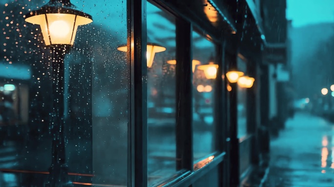 唯美伤感抒情雨天悲伤场景