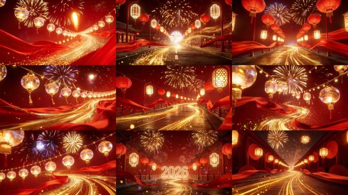 4k《你好我好新年好》喜庆歌曲晚会背景