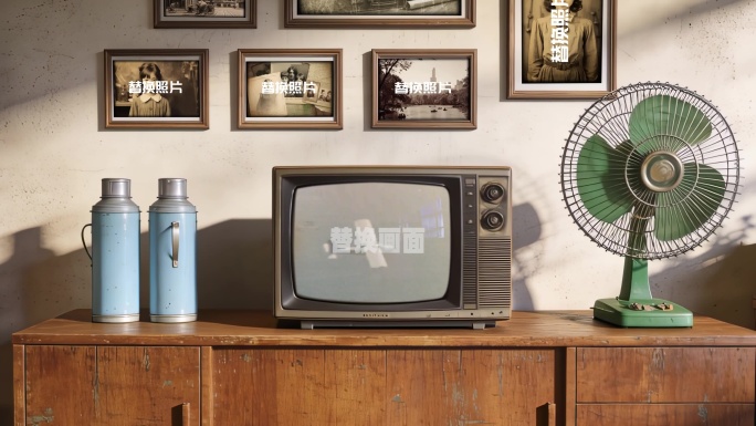 老电视怀旧电视ae模板