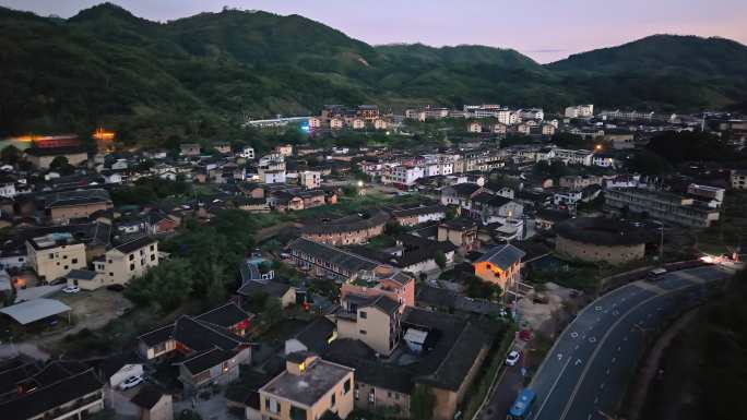 4K南靖云水谣土楼航拍素材