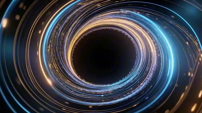 动感蓝色光效漩涡