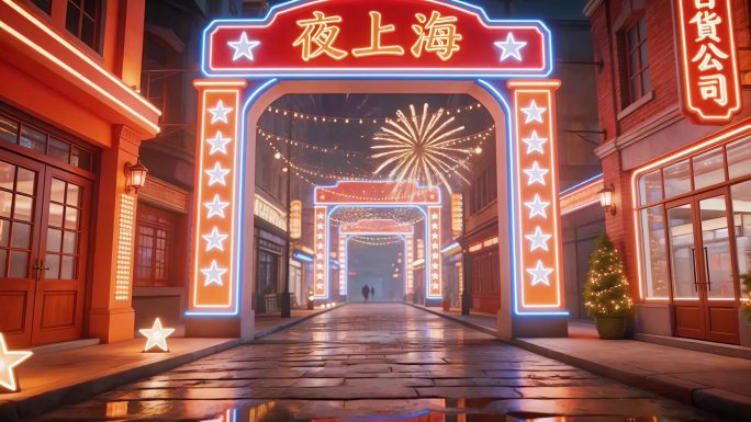 漫步人生路-复古歌曲LED大屏