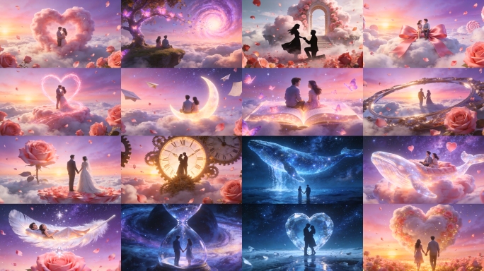 爱爱爱-方大同 歌曲配乐成品浪漫舞台背景