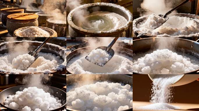 传统制盐过程 古盐制作工艺 食用盐 制盐