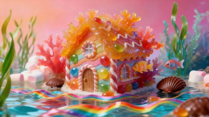 粉色系童话世界素材