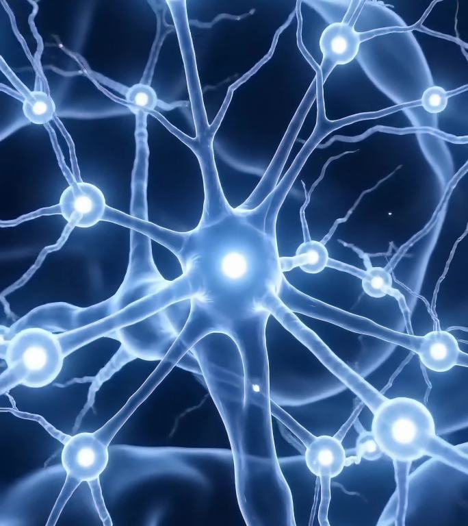 3D大脑神经元动画